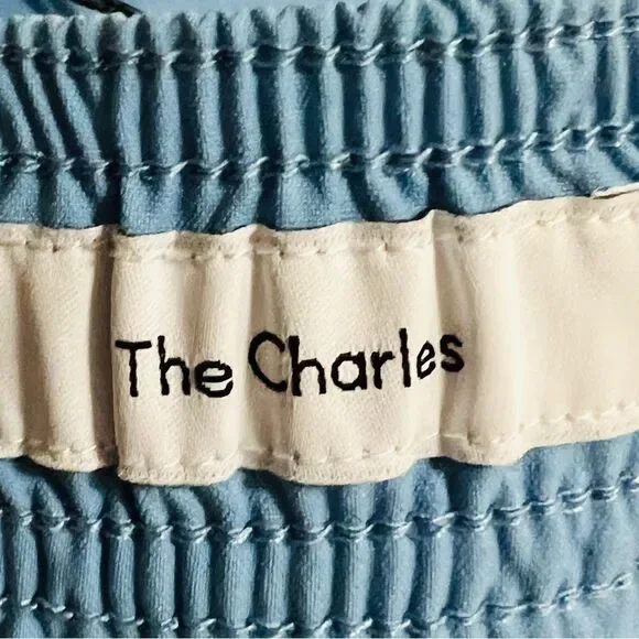 NWT Onia The Charles 5” Swim Trunks in Vintage Blue XXL Quick Dry Tailored Fit